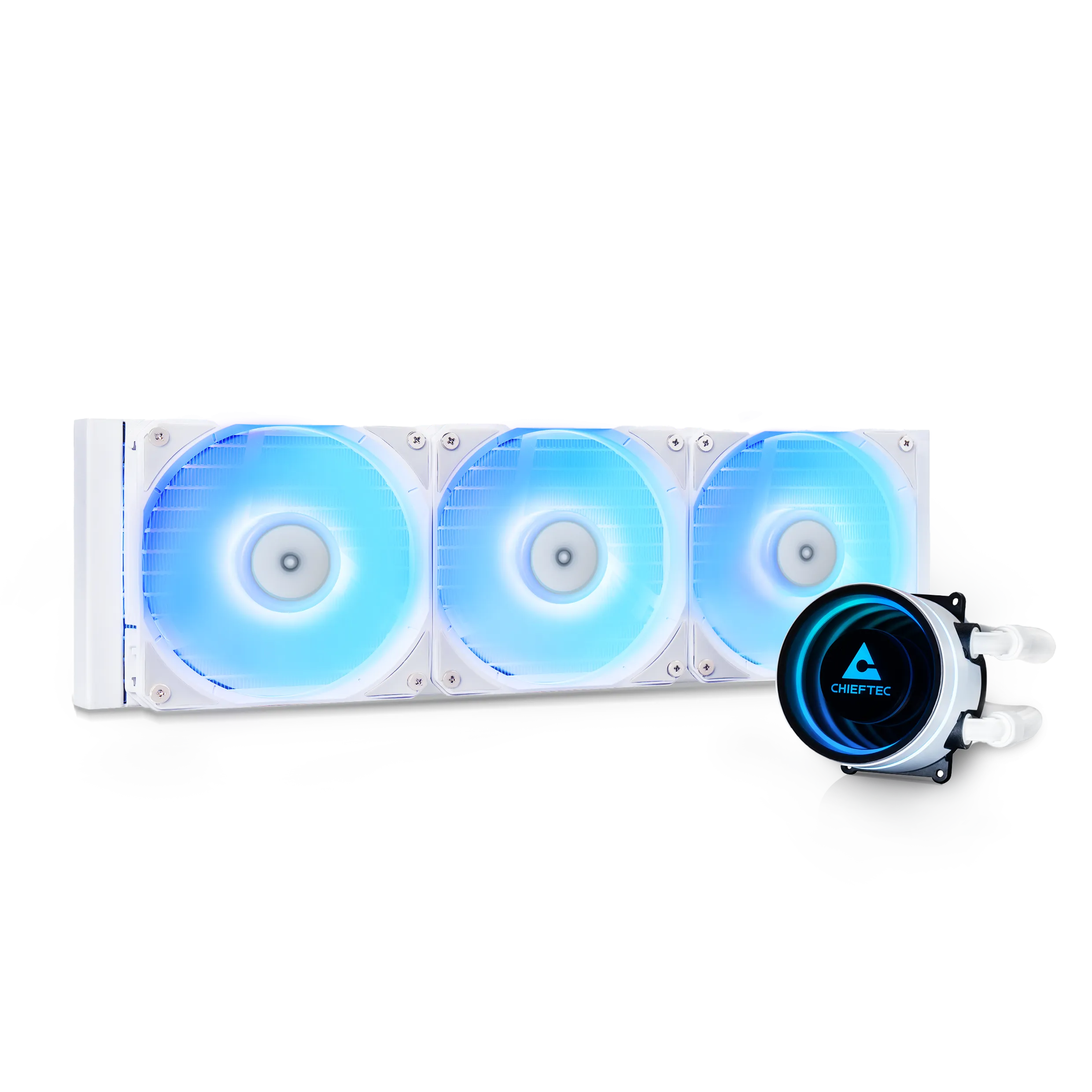 Chieftec Iceberg 360 RGB AiO CPU vízhűtő, fehér (CLC-360-RGB-W)