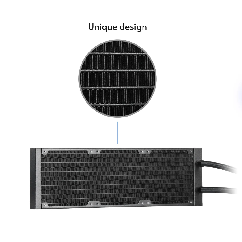 Chieftec Iceberg Pro 360 DARK AiO CPU vízhűtő - CLC-360-VRM-BLK - Image 5