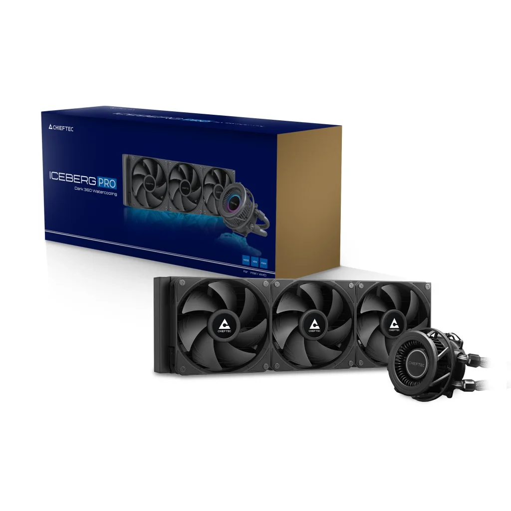 Chieftec Iceberg Pro 360 DARK AiO CPU vízhűtő - CLC-360-VRM-BLK - Image 10