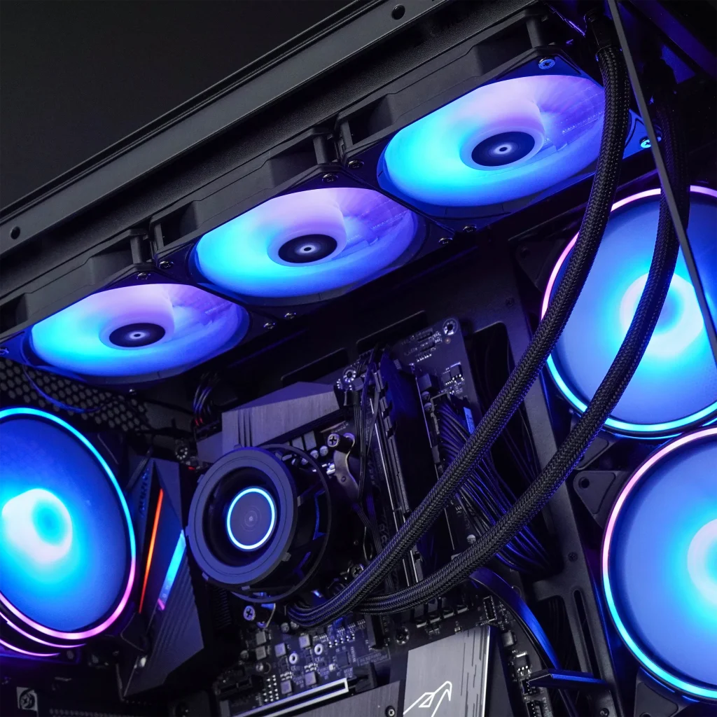 Chieftec Iceberg Pro 360 DARK AiO CPU vízhűtő - CLC-360-VRM-BLK - Image 12