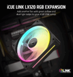 CORSAIR LX RGB Series, iCUE LINK LX120 RGB, 120mm RGB Fan, Single Fan - Image 2