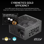 Corsair 2025 RM1000x Shift, 1000 Watt, ATX 3.1, PCIe 5.1, Cybenetics GOLD Certif - Image 4