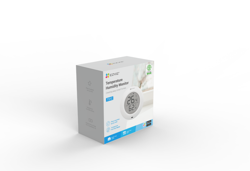 EZVIZ T51C Okos hőmérséklet és páratartalom érzékelő - Image 3