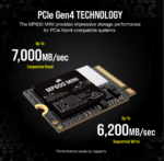 Corsair MP600 MINI 1TB Gen4 PCIe x4 NVMe M.2 2230 SSD - Image 3
