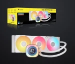 CORSAIR iCUE LINK TITAN 360 RX LCD White AIO, 360mm Radiator, Liquid CPU Cooler - Image 4