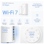 TP-LINK Deco BE85(2-pack) BE19000 egész otthont lefedő Mesh Wi-Fi 7 rendszer - Image 3