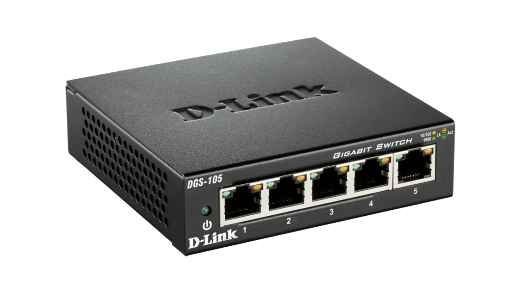 D-Link 5-port 10/100/1000 Gigabit Metal Housing Desktop Switch