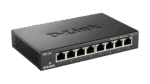 D-LINK Switch 8x1000Mbps Fémházas Asztali, DGS-108/E
