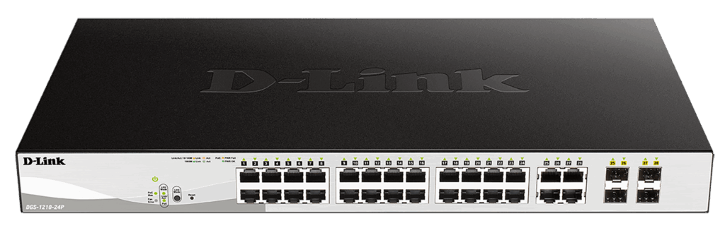 D-link 24 PoE 10/100/1000 Base-T port + 4 TP/SFP Combo Ports
- 24 x 10/100/1000M - Image 1