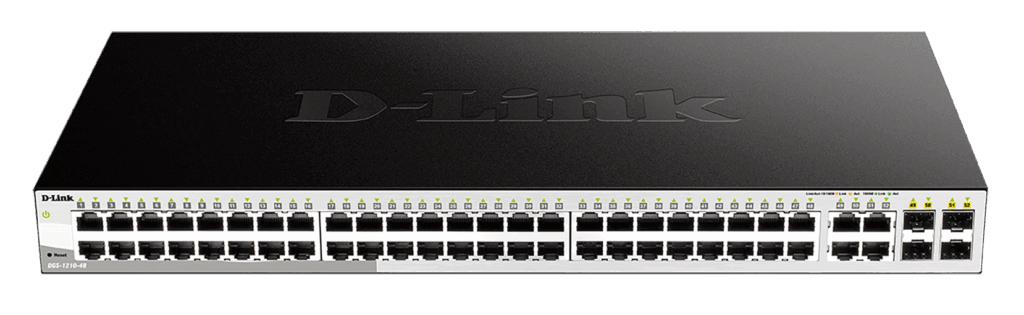 D-Link 48-port 10/100/1000 Gigabit Smart Switch including 4 Combo 1000BaseT/SFP - Image 1