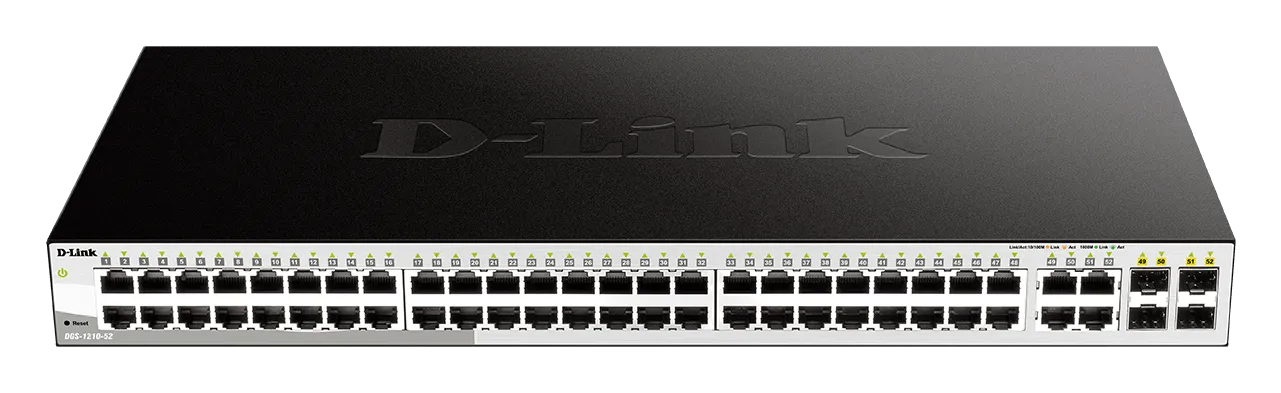 D-Link 48 10/100/1000 Base-T port with 4 x 1000Base-T /SFP ports