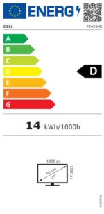 Dell P2425HE 24" LED monitor HDMI, DP, USB Type-C (1920x1080) - Image 4