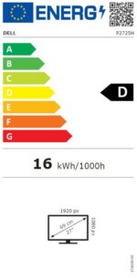 Dell P2725H 27" LED monitor VGA, HDMI, DP (1920x1080) - Image 4