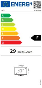 Dell Pro 34" Plus P3425WE Curved HDMI, DP, USB-C LED Monitor (3440x1440) - Image 2