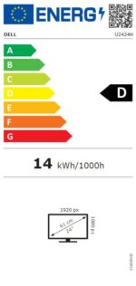 Dell U2424H 24" InfinityEdge Monitor HDMI, DP, USB-C (1920x1080) - Image 4