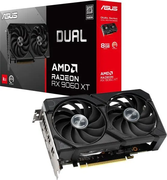 ASUS Dual Radeon RX 9060 XT 8GB GDDR6 videokártya