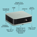 Epson Lifestudio Pop EF-61G hordozható smart projektor Google TV, FHD - Image 3