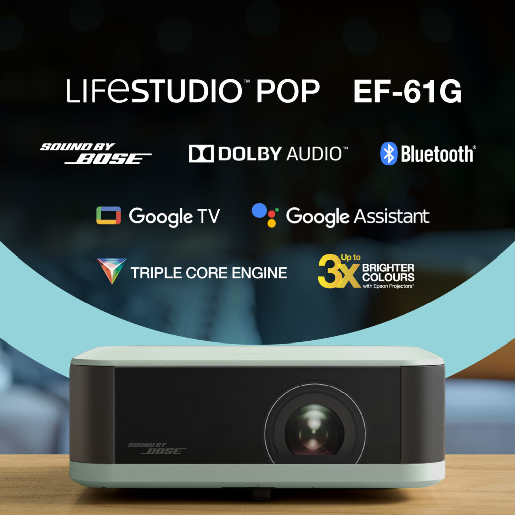 Epson Lifestudio Pop EF-61G hordozható smart projektor Google TV, FHD - Image 2