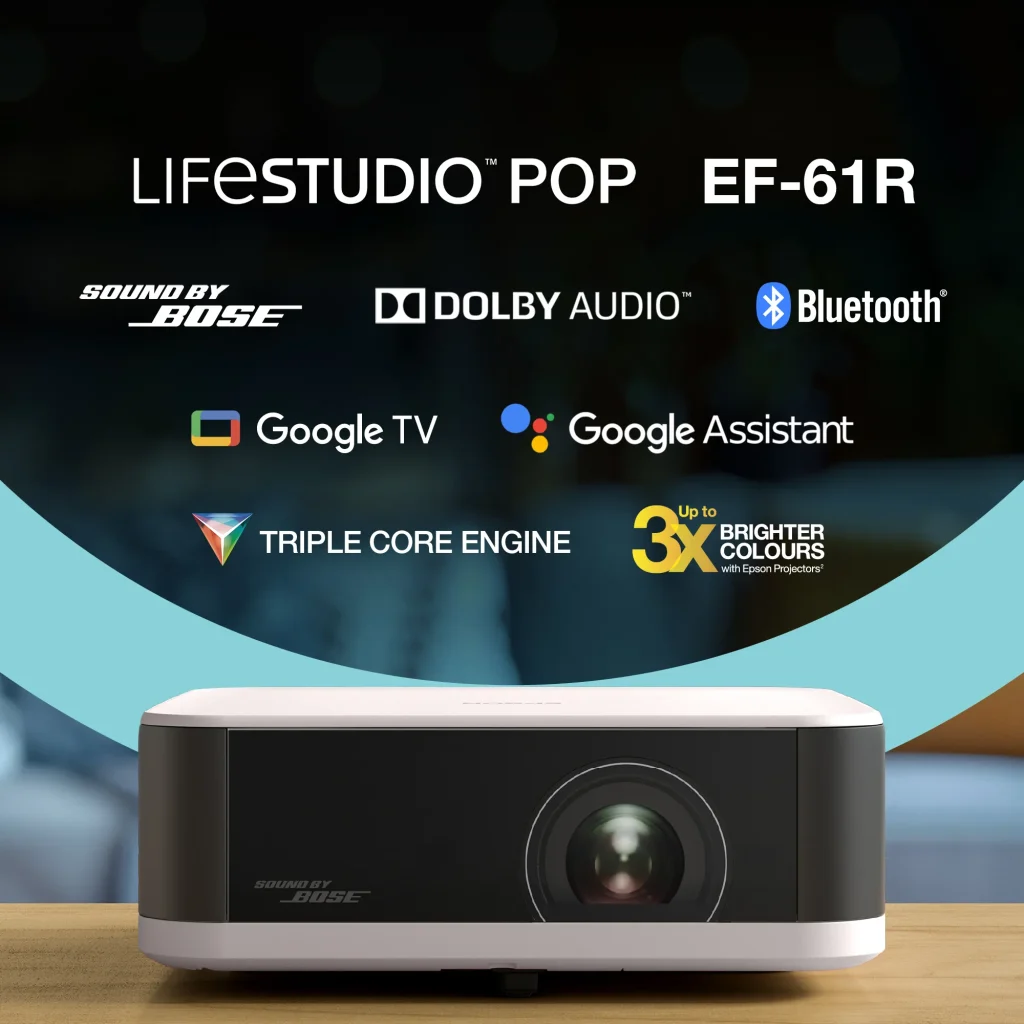 Epson EF-61R 3LCD / 700 Lumen / Full HD lézer okos projektor - rózsakvarc - Image 6