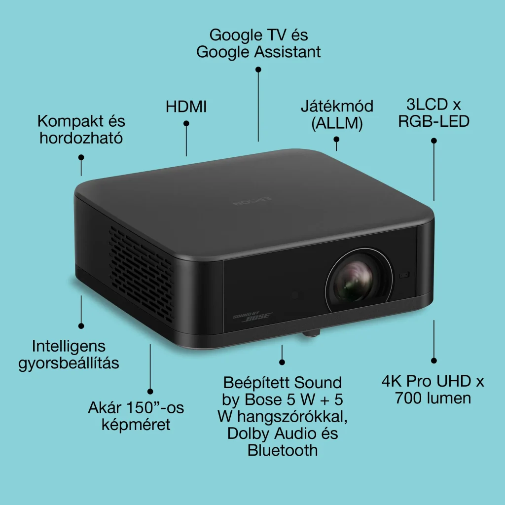 Epson EF-62B 3LCD / 700 Lumen / 4K PRO UHD lézer okos projektor - Image 5