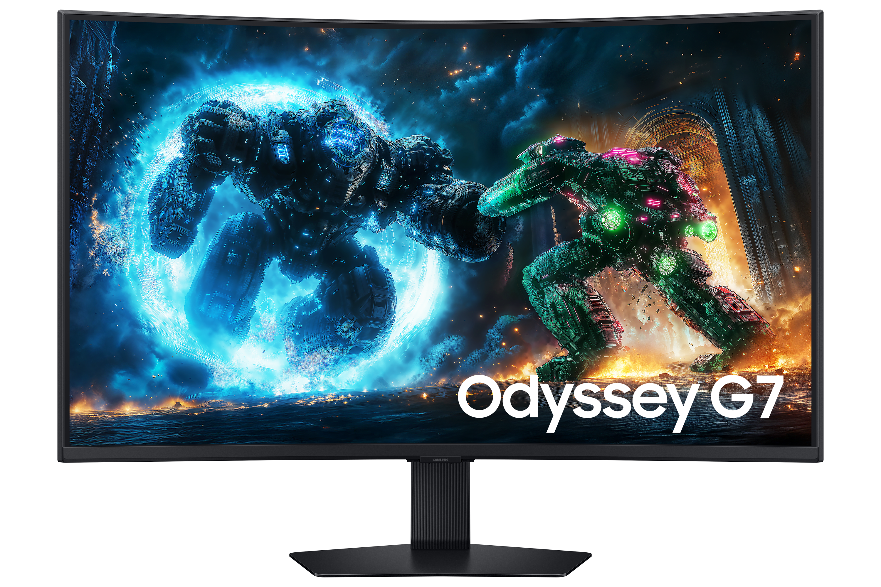 G75F37_001_Front_Black.png Samsung LS37FG750EUXEN – 37" Odyssey G7 4K UHD Ívelt Gaming Monitor - Image 1