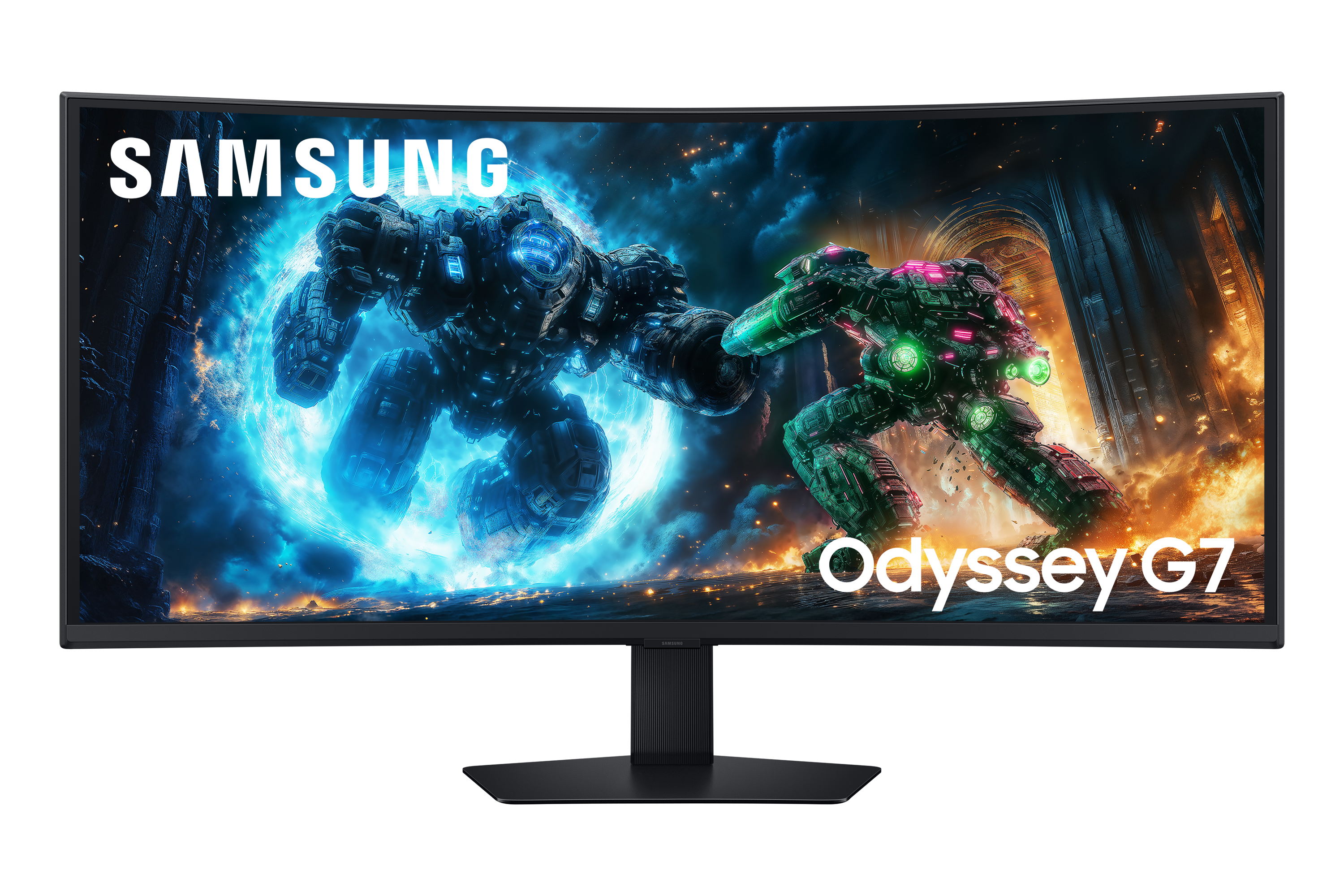 G75F40_017_Front2_Black.png Samsung LS40FG750EUXEN – 40" Odyssey G7 WUHD Ívelt Gaming Monitor - Image 1