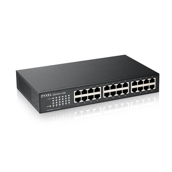 GS1100-24Ev3_GS1100-24Ev3_1.jpg Zyxel GS1100-24E 24 port Gigabit Unmanaged Switch v3 - Image 1