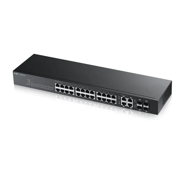 GS1920-24v2_GS1920-24v2_2 28 Port Smart Managed Switch 24x Gigabit Copper and 4x Gigabit dual pers - Image 1
