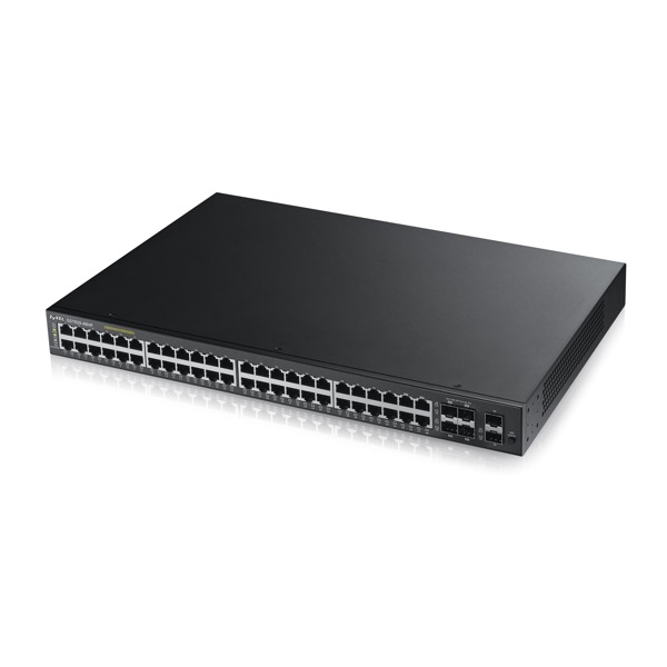 GS1920-48HPv2.jpg 52 Port Smart Managed PoE Switch 48x Gigabit Copper PoE and 4x Gigabit dual pers - Image 1