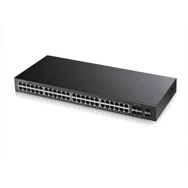 48 Port Smart Managed Switch 48x Gigabit Copper and 4x Gigabit dual pers., hybir