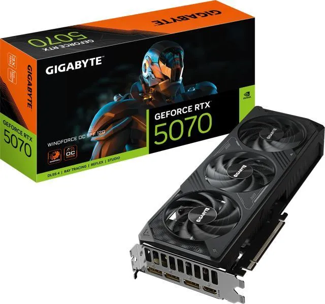 GIGABYTE GeForce RTX 5070 WINDFORCE OC SFF 12GB GDDR7 videokártya
