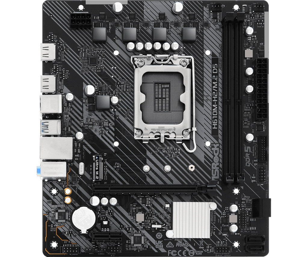 ASRock LGA1700 H610M-H2/M.2 D5 alaplap - Image 3