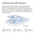 Mercusys Halo H80X (3-pack) AX3000 egész otthont lefedő Mesh Wi-Fi 6 rendszer - Image 3