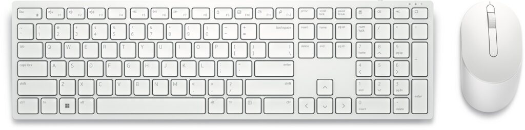 Dell KM5221W Pro Wireless Hungarian Keyboard and Mouse White - Image 2