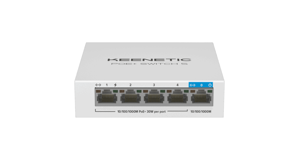 Keenetic POE+ Switch 5 - PoE+ switch with 4 ports + 1 uplink port - Image 3