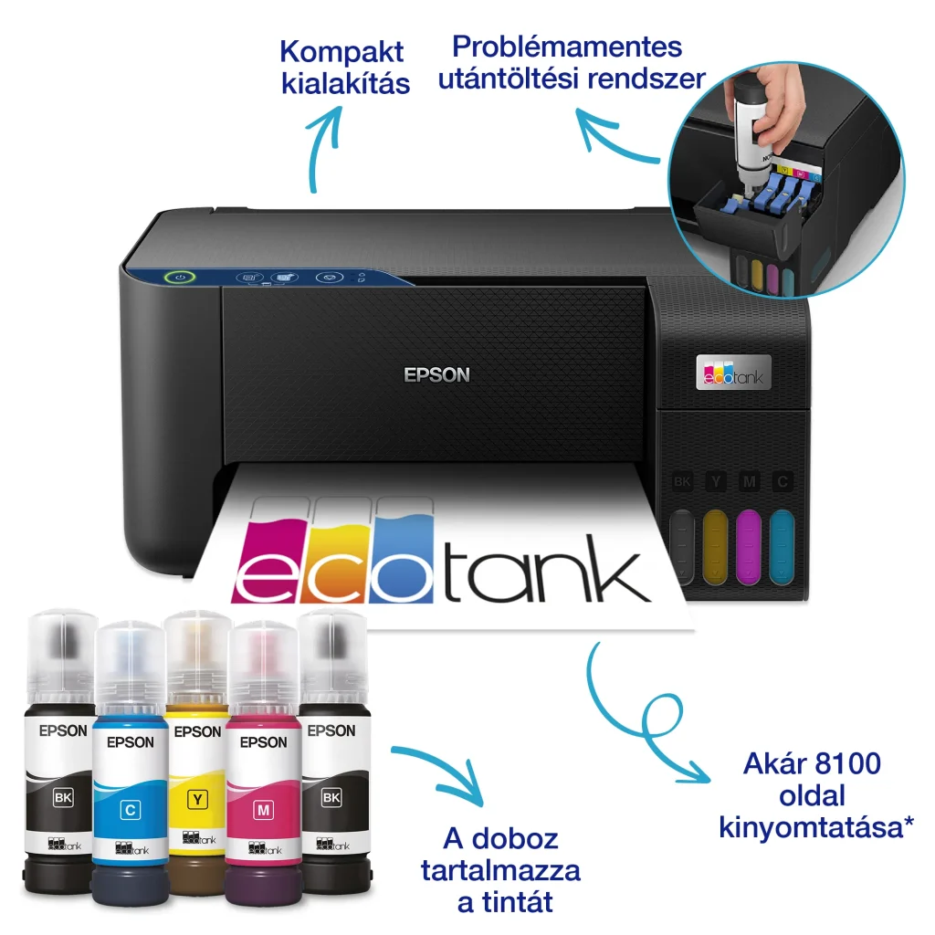 Epson EcoTank L3231 színes multifunkciós nyomtató - Image 10