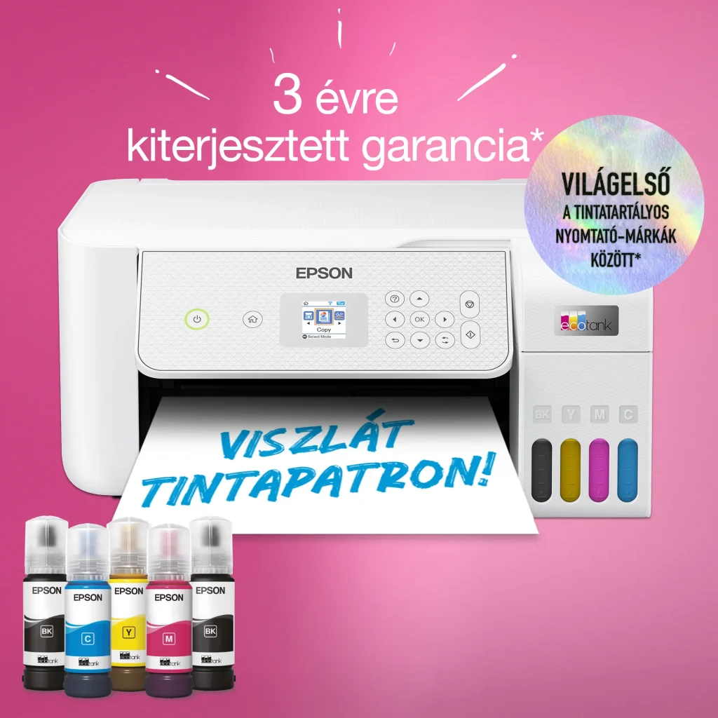 Epson EcoTank L3286 színes multifunkciós nyomtató FEHÉR - Image 26