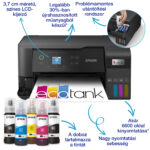 Epson EcoTank L3560 színes nyomtató MFP, WiFi/USB, 6600/5900 oldal tinta a dobozban - Image 10