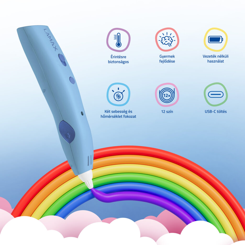 LAMAX ArtKid1 3D nyomtató toll kék - Image 4