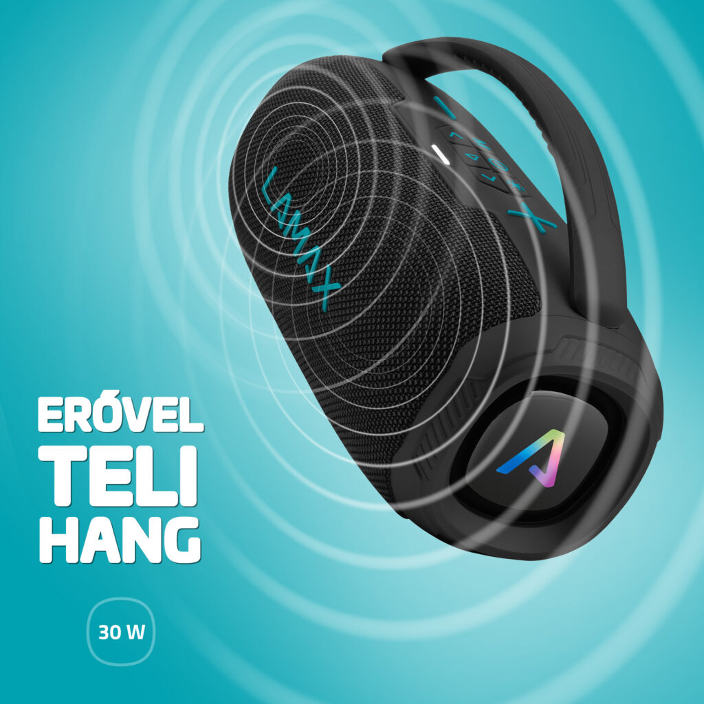 LAMAX_PartyGo1_Mini_listing-photo_02.jpg LAMAX PartyGo1 Mini 30W Bluetooth Karaoke hangszóró vezeték nélküli mikrofonnal - Image 1