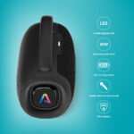 LAMAX PartyGo1 Mini 30W Bluetooth Karaoke hangszóró vezeték nélküli mikrofonnal - Image 3