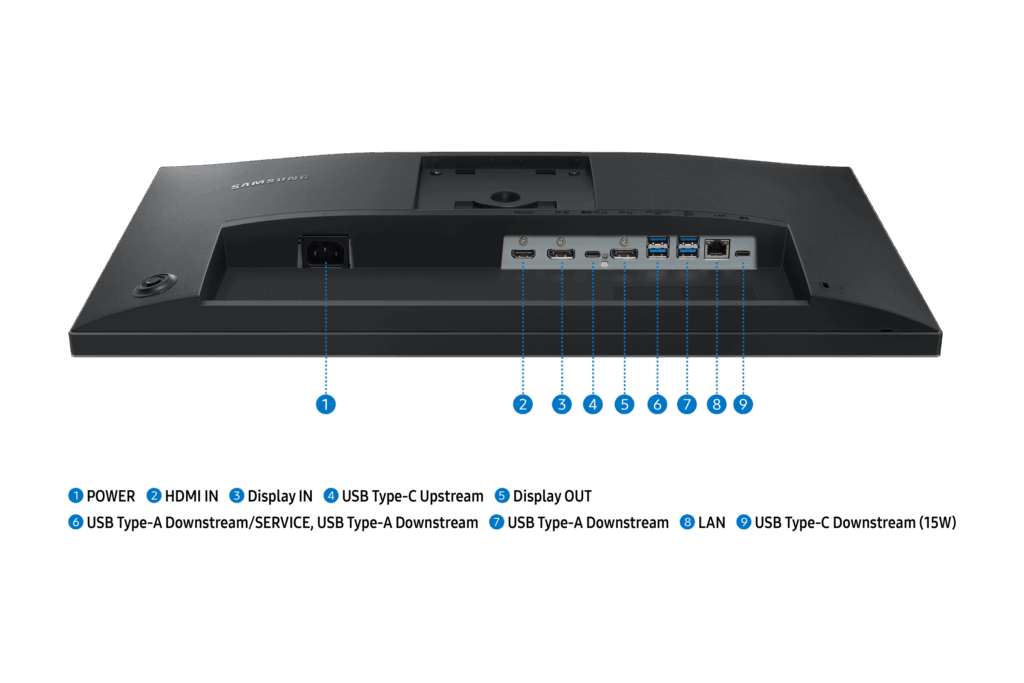 SAMSUNG IPS 100Hz monitor 24" S43UF, 1920x1080, 16:9, 300cd/m2, 5ms, DisplayPort/HDMI/USB-C/LAN, Pivot - Image 21