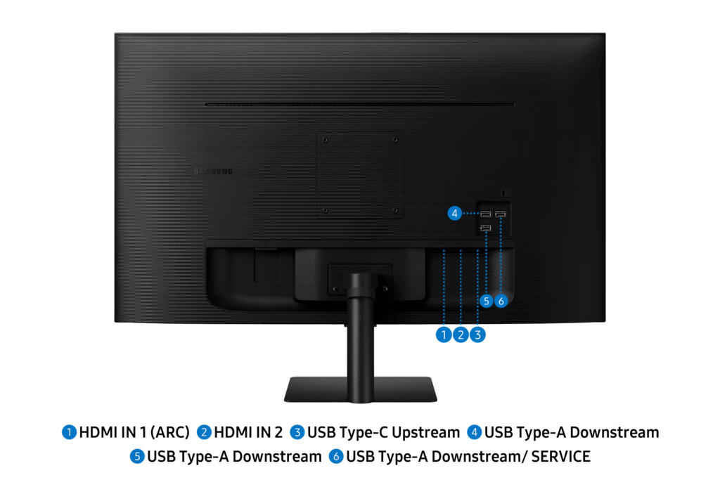 SAMSUNG AI Smart VA monitor 32" M7, 3840x2160, 16:9, 300cd/m2, 4ms, 2xHDMI/3xUSB/USB-C/WiFi/Bluetooth, hangszóró - Image 9