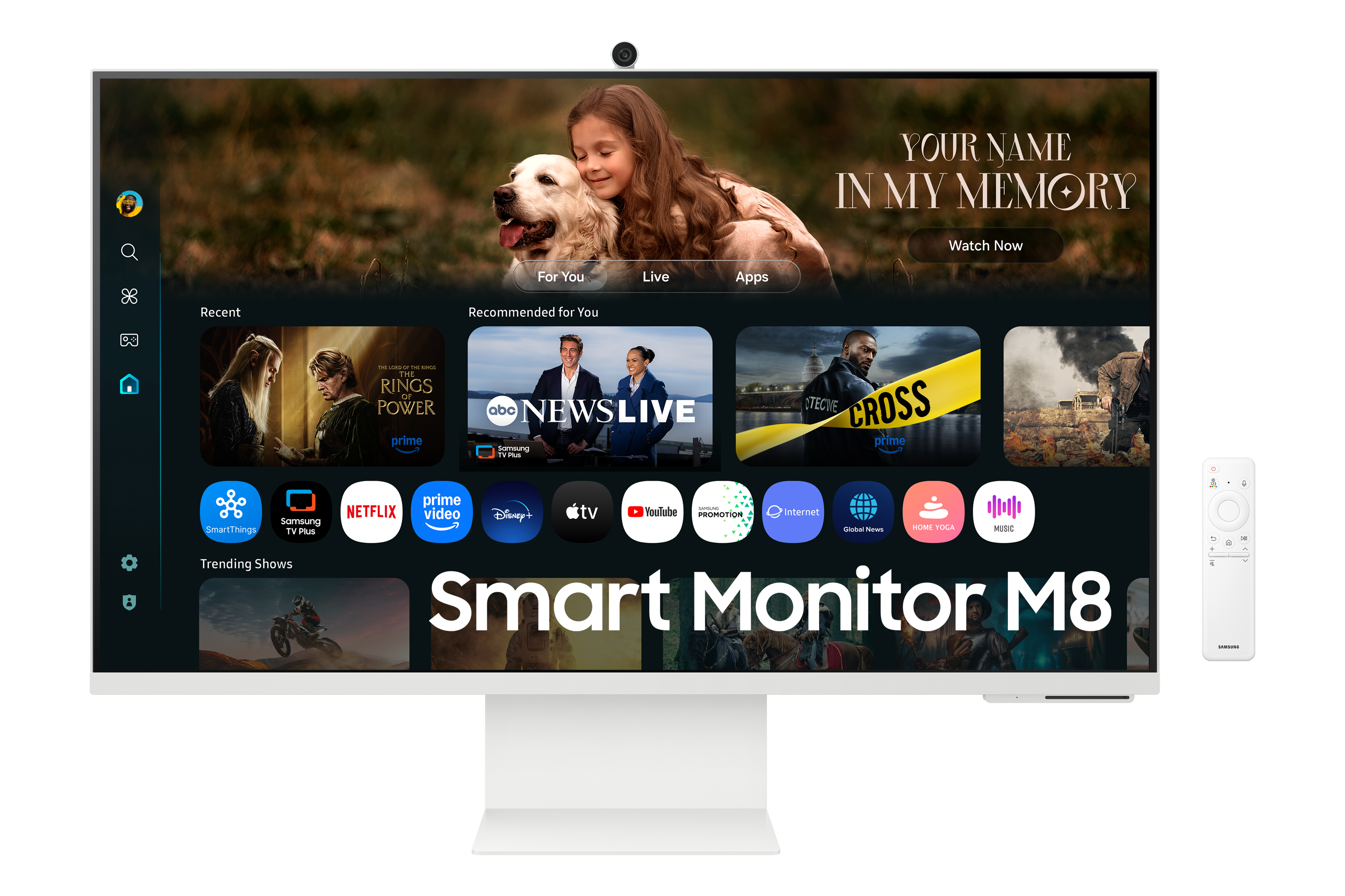 LS32FM801UUXDU_M80F_001_Front1_White.png Samsung Smart Monitor M8 M80D 32" 4K UHD (LS32FM801UUXDU) - Image 1