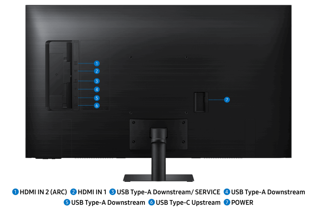 SAMSUNG AI SMART VA monitor 43" M7, 3840x2160, 16:9, 300cd/m2, 4ms, 2xHDMI/3xUSB/USB-C/WiFi/Bluetooth, hangszóró - Image 14