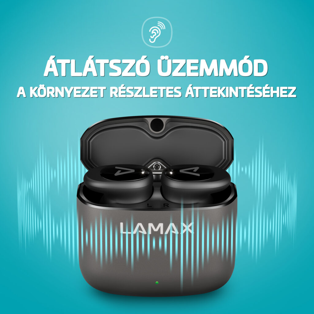 LAMAX SteelDots3 ANC Fém tokos fülhallgató - Image 2