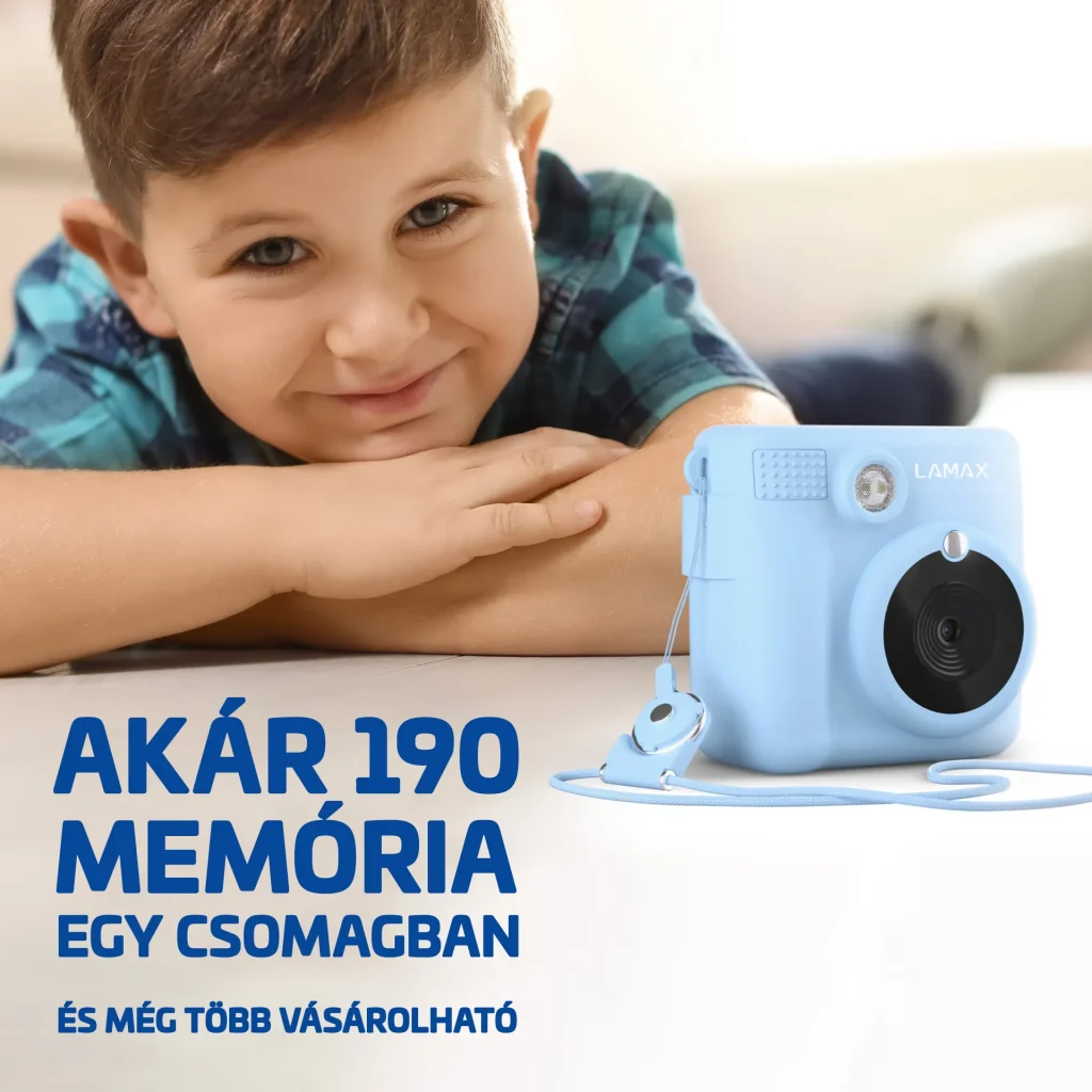 LAMAX InstaKid1 Blue Instant hőpapíros fényképezőgép - Image 4