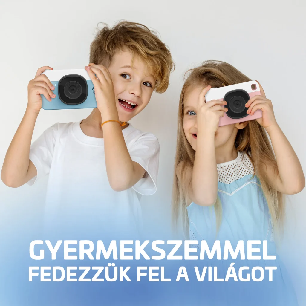 LAMAX PixelKid1 Gyermek fényképezőgép 8Mpx Kék - Image 2