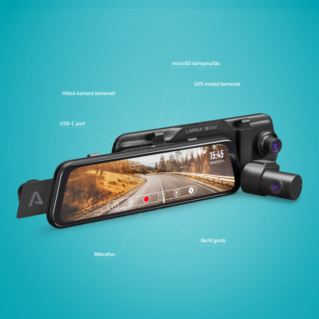 LAMAX S8 Dual Autóskamera - Image 3