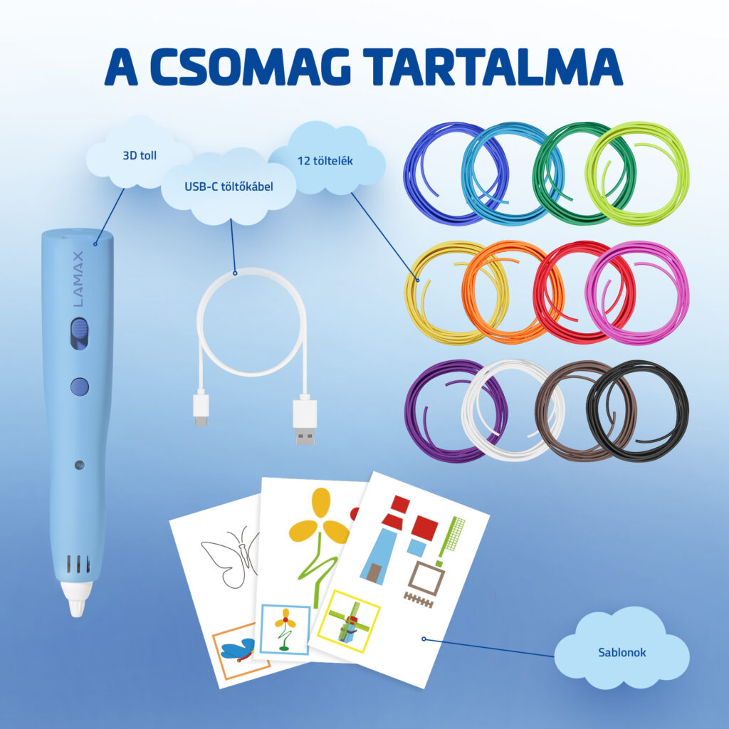 LAMAX ArtKid1 3D nyomtató toll kék - Image 3